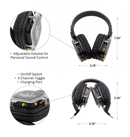 Alquiler audífonos silent Disco Kit 20 unidades